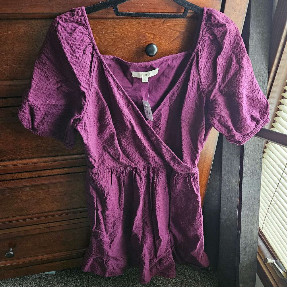 Loft Women's Misses Summer Short Sleeve Dress Size 6 NWT